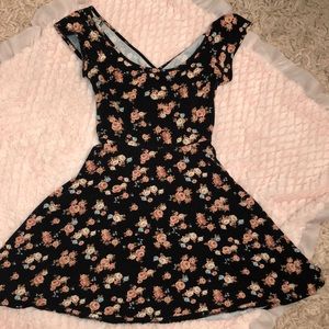 Floral print skater dress
